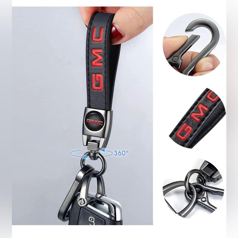 GMC key fob Keychainโin leather NWT - Picture 5 of 5